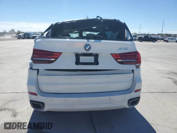 2017 BMW X5 sDrive35i with VIN 5UXKR2C32H0X07482, listed as a Copart auction lot 47985525 with 44,717 mi miles and Salvage Title. Bid and sale history available at carsss.com. Image 6.