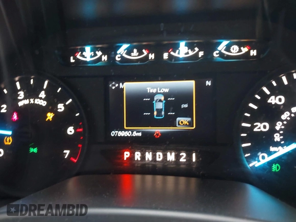 2017 Ford F-150 XL with VIN 1FTEW1EF6HKE43891, listed as a IAAI auction lot 41662152 with 75,950 mi miles. Bid and sale history available at carsss.com. Image 15.