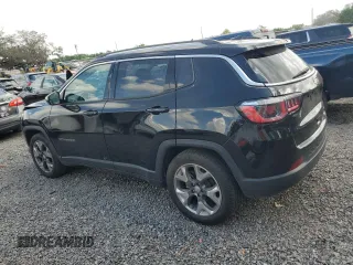 2020 Jeep Compass Limited with VIN 3C4NJCCB3LT152654, listed as a Copart auction lot 49408425 with 108,001 mi miles and Salvage Title. Bid and sale history available at DreamBid. Image 2.