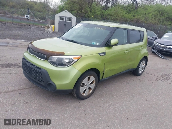 2014 Kia Soul with VIN KNDJN2A21E7042399, listed as a IAAI auction lot 41867094 with 49,568 mi miles. Bid and sale history available at carsss.com. Image 2.