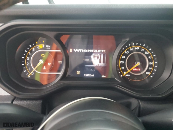2024 Jeep Wrangler Sport with VIN 1C4PJXDG5RW319108, listed as a Copart auction lot 44982665 with 13,472 mi miles and Salvage Title. Bid and sale history available at carsss.com. Image 9.