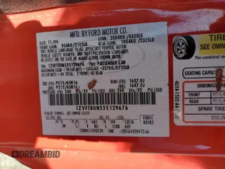 2005 Ford Mustang Deluxe z VIN 1ZVFT80N555129676, wystawiony jako Copart lot #52985715 z przebiegiem 135 160 mil mil oraz Szkoda całkowita • Salvage title. Historia ofert i sprzedaży dostępna na DreamBid. Obrazek 15.