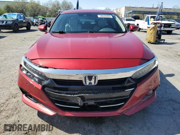 2022 Honda Accord EX-L with VIN 1HGCV3F54NA014957, listed as a Copart auction lot 58628265 with 138,852 mi miles and Salvage title. Bid and sale history available at DreamBid. Image 5.