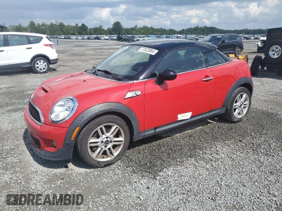 2012 MINI Coupe S z VIN WMWSX3C54CT155356, wystawiony jako Copart lot #72522854 z przebiegiem 91 982 mil mil oraz Szkody całkowita. Historia ofert i sprzedaży dostępna na DreamBid. Obrazek 1.