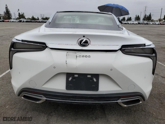 2018 Lexus LC with VIN JTHHP5AY4JA001016, listed as a Copart auction lot 53820545 with 0 mi miles and Salvage Title. Bid and sale history available at carsss.com. Image 6.