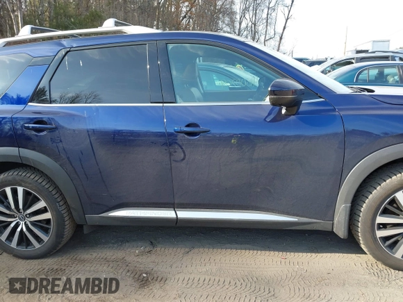 2023 Nissan Pathfinder Platinum с VIN 5N1DR3DK2PC237839, выставлен на аукционе IAAI как лот 41800209 с пробегом 21 446 миль миль и . История ставок и продаж доступна на DreamBid. Изображение 13.