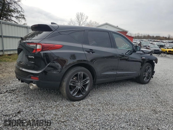 2022 Acura RDX w/A-Spec Package with VIN 5J8TC2H62NL008830, listed as a Copart auction lot 77151874 with 16,267 mi miles and Salvage Title. Bid and sale history available at carsss.com. Image 3.