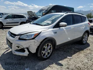 2013 Ford Escape SEL z VIN 1FMCU9H9XDUC15081, wystawiony jako Copart lot #58034165 z przebiegiem 166 612 mil mil oraz Szkoda całkowita • Salvage title. Historia ofert i sprzedaży dostępna na DreamBid. Obrazek 1.