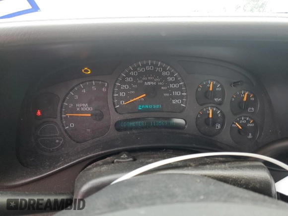 2004 Chevrolet Silverado 1500 LS with VIN 1GCEC14T04Z184560, listed as a Copart auction lot 87549745 with 113,569 mi miles and Salvage Title. Bid and sale history available at carsss.com. Image 9.