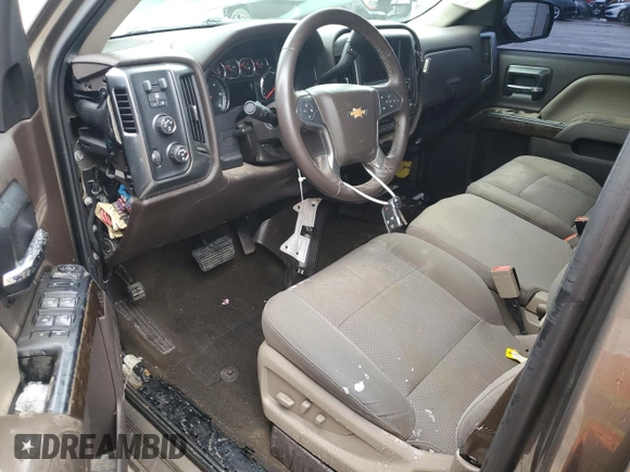 2015 Chevrolet Silverado 1500 LT with VIN 3GCUKREC3FG185054, listed as a Copart auction lot 45093615 with 87,907 mi miles and Salvage Title. Bid and sale history available at DreamBid. Image 8.