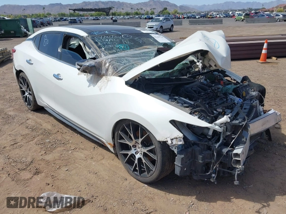 2016 Nissan Maxima SV with VIN 1N4AA6AP8GC379439, listed as a IAAI auction lot 42183728 with 107,857 mi miles and . Bid and sale history available at DreamBid. Image 1.