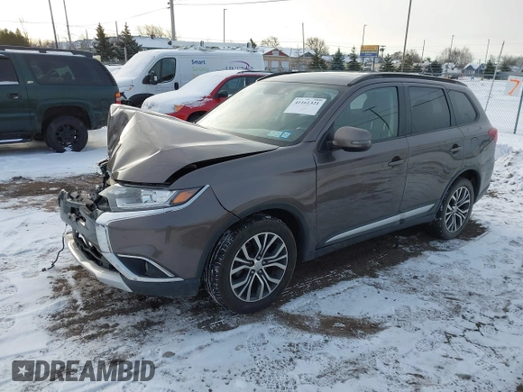 2016 Mitsubishi Outlander SE with VIN JA4AZ3A33GZ051271, listed as a IAAI auction lot 41161321 with 61,306 mi miles and . Bid and sale history available at DreamBid. Image 2.