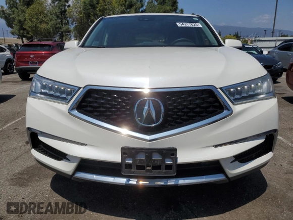 2017 Acura MDX Technology z VIN 5J8YD3H55HL000368, wystawiony jako Copart lot #54911825 z przebiegiem 38 710 mil mil oraz Szkoda całkowita • Salvage title. Historia ofert i sprzedaży dostępna na DreamBid. Obrazek 5.