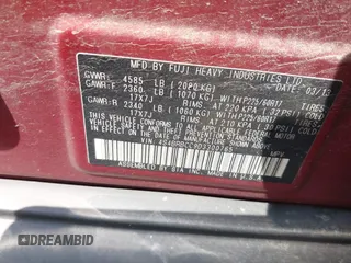 2013 Subaru Outback Premium with VIN 4S4BRBCC9D3300765, listed as a IAAI auction lot 42756639 with 149,604 mi miles and . Bid and sale history available at DreamBid. Image 9.