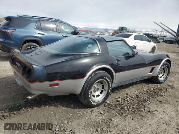 1981 Chevrolet Corvette with VIN 1G1AY8761BS408237, listed as a Copart auction lot 49886275 with 50,978 mi miles and Clean Title. Bid and sale history available at carsss.com. Image 3.
