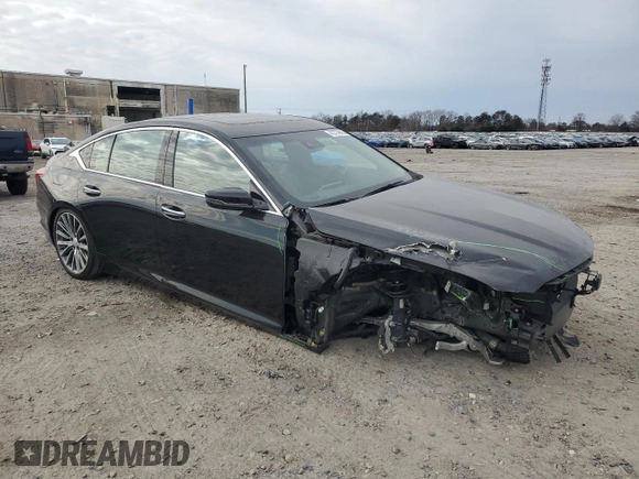 2020 Cadillac CT5 Premium Luxury with VIN 1G6DN5RK5L0151850, listed as a Copart auction lot 43774695 with 44,729 mi miles and Salvage Title. Bid and sale history available at DreamBid. Image 4.