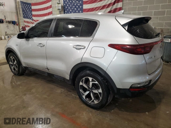 2020 Kia Sportage LX with VIN KNDPMCAC5L7800852, listed as a Copart auction lot 42690505 with 121,398 mi miles and Clean Title. Bid and sale history available at carsss.com. Image 2.