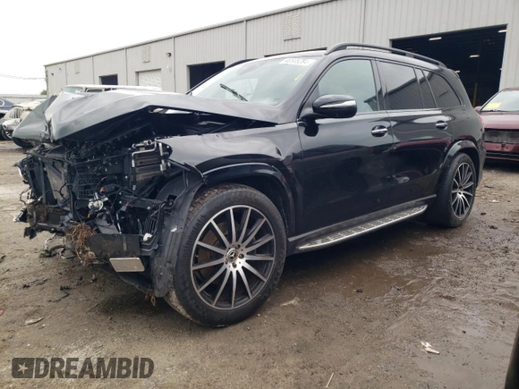 2022 Mercedes-Benz GLS 450 with VIN 4JGFF5KE1NA660141, listed as a Copart auction lot 48505284 with 25,671 mi miles and . Bid and sale history available at DreamBid. Image 1.