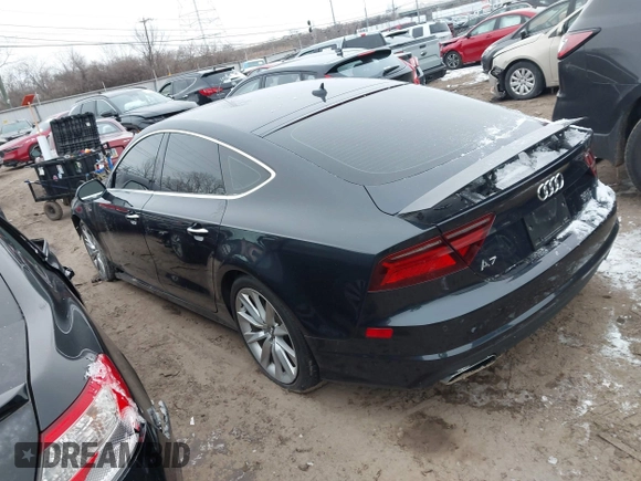 2016 Audi A7 3.0 Premium Plus with VIN WAUWGAFC0GN006470, listed as a IAAI auction lot 41638615 with 104,040 mi miles. Bid and sale history available at carsss.com. Image 3.