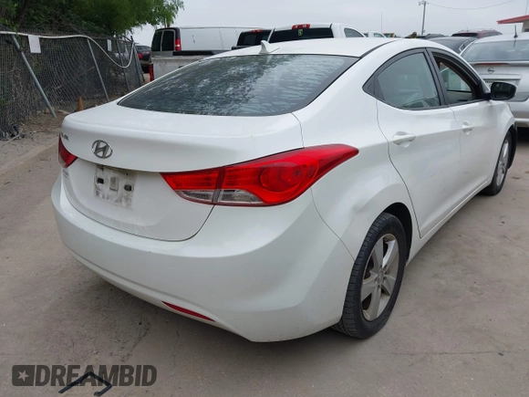 2013 Hyundai Elantra GLS with VIN 5NPDH4AE3DH343521, listed as a IAAI auction lot 42324704 with Not provided miles and . Bid and sale history available at DreamBid. Image 4.