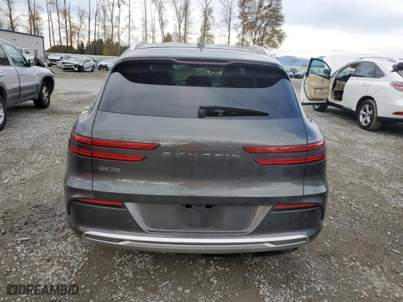 2024 Genesis Electrified GV70 Advanced with VIN 5NMMCET17RH002769, listed as a Copart auction lot 77383524 with 7,137 mi miles and Salvage Title. Bid and sale history available at carsss.com. Image 6.