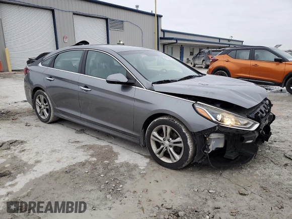 2018 Hyundai Sonata SEL with VIN 5NPE34AF8JH645913, listed as a Copart auction lot 47558495 with 155,853 mi miles and Salvage Title. Bid and sale history available at DreamBid. Image 4.
