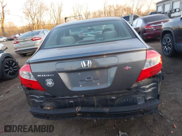 2012 Honda Civic EX with VIN 19XFB2F80CE029054, listed as a IAAI auction lot 41757491 with 170,562 mi miles and . Bid and sale history available at DreamBid. Image 17.