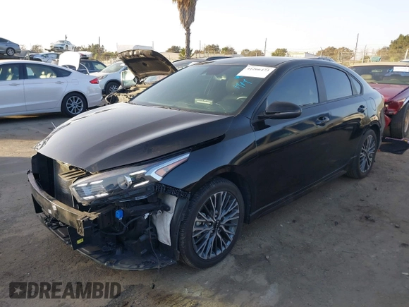 2023 Kia Forte GT-Line with VIN 3KPF54AD4PE584165, listed as a IAAI auction lot 41266473 with 39,966 mi miles. Bid and sale history available at carsss.com. Image 18.