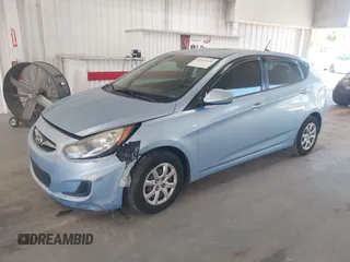 2012 Hyundai Accent GS with VIN KMHCT5AEXCU040770, listed as a IAAI auction lot 42265628 with 139,595 mi miles and . Bid and sale history available at DreamBid. Image 2.