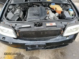 2001 Audi A4 with VIN WAUDC68D31A138398, listed as a Copart auction lot 63600565 with 224,204 mi miles and Salvage title. Bid and sale history available at DreamBid. Image 11.