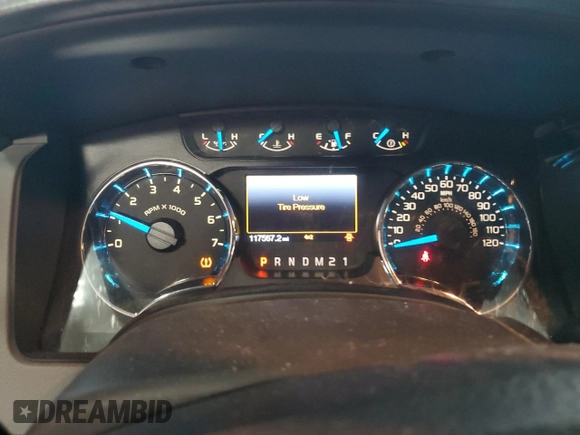 2013 Ford F-150 XL with VIN 1FTFW1ET7DKG39861, listed as a Copart auction lot 62772585 with 117,567 mi miles and Salvage title. Bid and sale history available at DreamBid. Image 9.