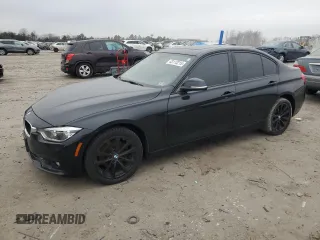2018 BMW 3 Series 320i xDrive with VIN WBA8E5G53JNU46177, listed as a Copart auction lot 43113215 with 82,616 mi miles and Salvage Title. Bid and sale history available at carsss.com. Image 1.