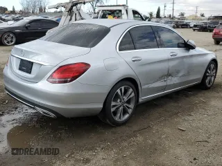 2020 Mercedes-Benz C 300 with VIN W1KWF8DB1LR571778, listed as a Copart auction lot 44039825 with 34,238 mi miles and Salvage Title. Bid and sale history available at DreamBid. Image 3.