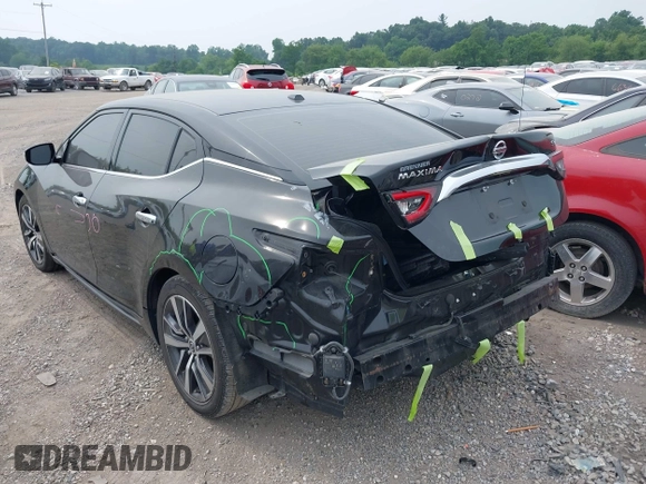 2020 Nissan Maxima SV with VIN 1N4AA6CV3LC360108, listed as a IAAI auction lot 42514852 with 96,640 mi miles and . Bid and sale history available at DreamBid. Image 3.