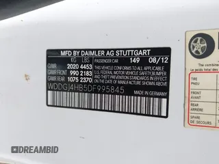 2013 Mercedes-Benz C 250 with VIN WDDGJ4HB5DF995845, listed as a IAAI auction lot 42226040 with 195,054 mi miles and . Bid and sale history available at DreamBid. Image 9.