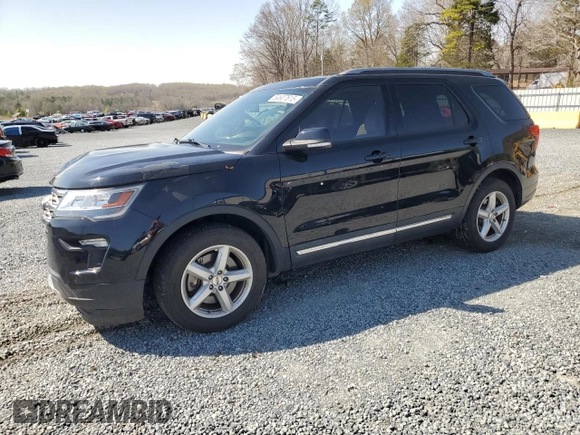 2018 Ford Explorer XLT with VIN 1FM5K7DH8JGC02629, listed as a Copart auction lot 50607615 with 71,018 mi miles and Salvage Title. Bid and sale history available at DreamBid. Image 1.