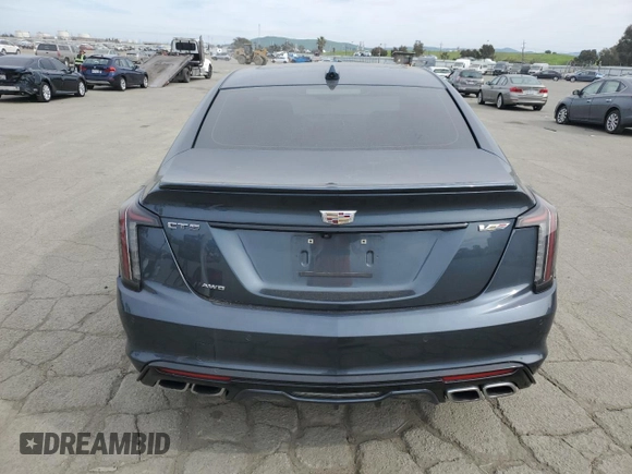 2020 Cadillac CT5 V-Series with VIN 1G6DV5RW5L0151558, listed as a Copart auction lot 47098245 with 60,790 mi miles and Salvage Title. Bid and sale history available at carsss.com. Image 6.