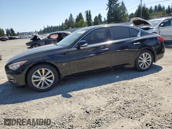 2014 Infiniti Q50 Premium with VIN JN1BV7AP7EM673904, listed as a Copart auction lot 63665865 with 88,544 mi miles and Clean title. Bid and sale history available at DreamBid. Image 1.