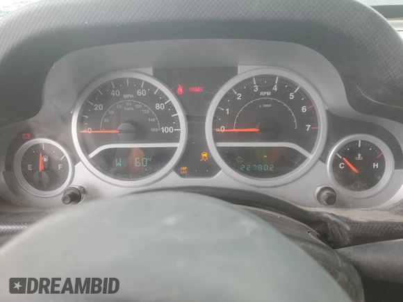 2008 Jeep Wrangler Rubicon with VIN 1J8GA69128L532086, listed as a Copart auction lot 58173905 with 227,802 mi miles and Clean title. Bid and sale history available at DreamBid. Image 9.