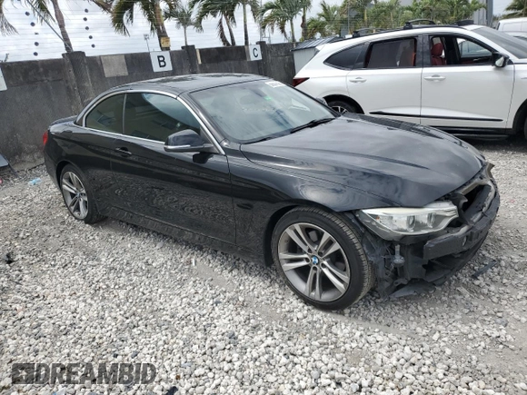 2016 BMW 4 Series 428i with VIN WBA3V7C52G5A25350, listed as a Copart auction lot 50637505 with 122,105 mi miles and Salvage Title. Bid and sale history available at carsss.com. Image 4.