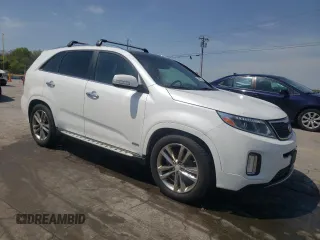 2014 Kia Sorento SX with VIN 5XYKWDA74EG440718, listed as a Copart auction lot 53058365 with 143,908 mi miles and Salvage Title. Bid and sale history available at carsss.com. Image 4.