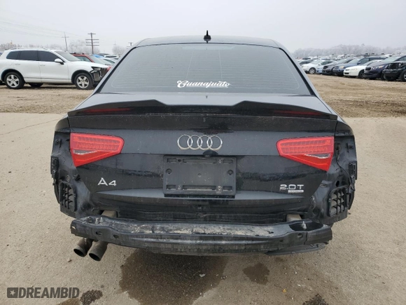 2013 Audi A4 Premium Plus with VIN WAUFFAFL1DA175015, listed as a Copart auction lot 83491424 with 98,397 mi miles and Salvage Title. Bid and sale history available at carsss.com. Image 6.
