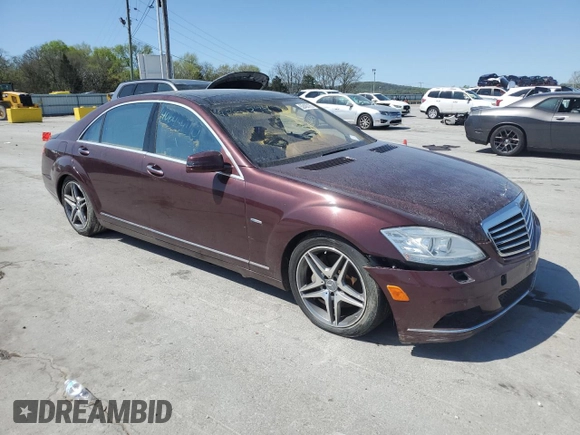 2010 Mercedes-Benz S 400 with VIN WDDNG9FBXAA303934, listed as a Copart auction lot 52400185 with 48,188 mi miles and Clean Title. Bid and sale history available at carsss.com. Image 4.