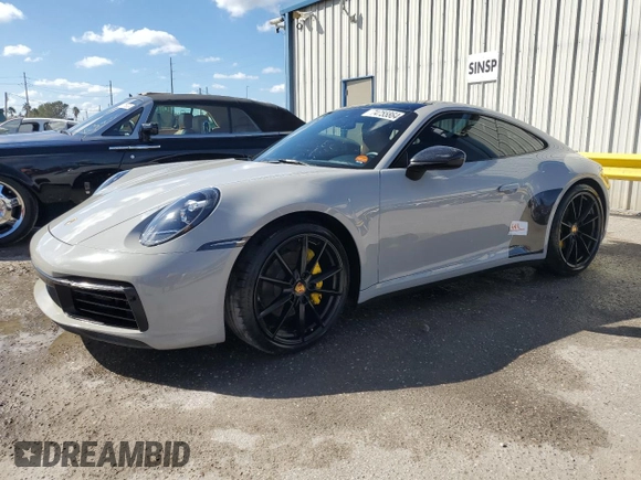 2022 Porsche 911 Carrera with VIN WP0AA2A90NS205663, listed as a Copart auction lot 74755864 with 16,208 mi miles and Non Repairable. Bid and sale history available at carsss.com. Image 1.