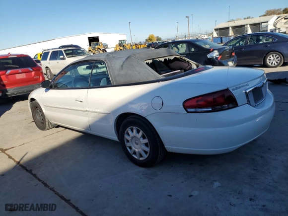 2004 Chrysler Sebring LX with VIN 1C3EL45X74N327583, listed as a Copart auction lot 82833194 with 114,804 mi miles and Salvage Title. Bid and sale history available at carsss.com. Image 2.