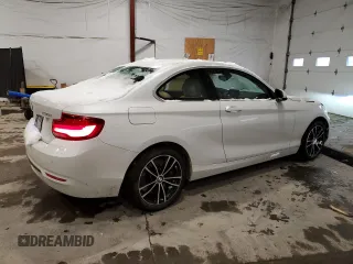 2021 BMW 2 Series 230i xDrive with VIN WBA2J3C07M7H38474, listed as a Copart auction lot 45351335 with 11,168 mi miles and Salvage Title. Bid and sale history available at carsss.com. Image 3.
