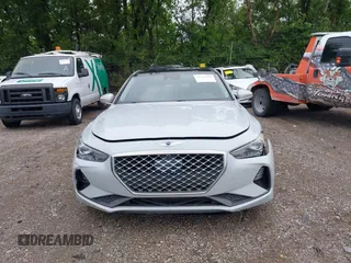 2019 Genesis G70 Advanced z VIN KMTG44LA4KU025432, wystawiony jako IAAI lot #42314340 z przebiegiem 109 629 mil mil oraz . Historia ofert i sprzedaży dostępna na DreamBid. Obrazek 12.