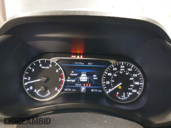 2024 Nissan Sentra SV with VIN 3N1AB8CV1RY270879, listed as a IAAI auction lot 42174493 with 28,735 mi miles. Bid and sale history available at carsss.com. Image 7.