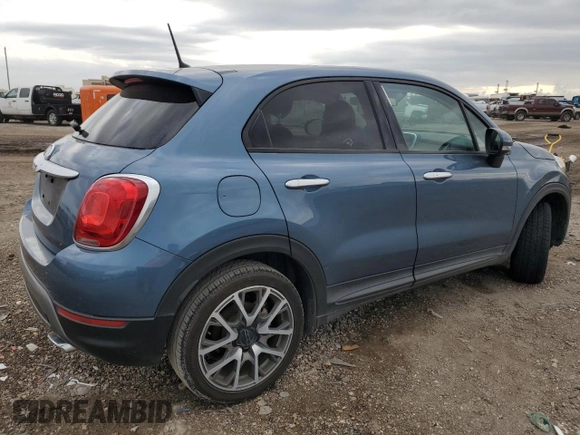 2018 FIAT 500X Urbana Edition with VIN ZFBCFXCB8JP653463, listed as a Copart auction lot 41376325 with 57,418 mi miles and Salvage Title. Bid and sale history available at carsss.com. Image 3.