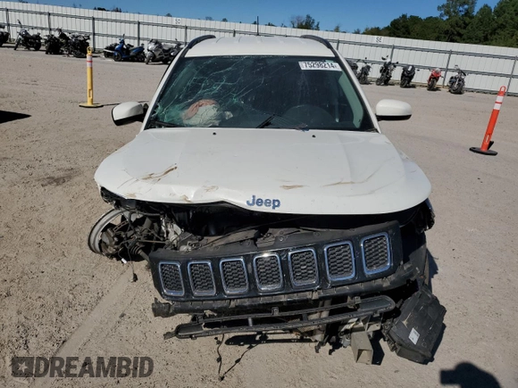 2021 Jeep Compass Altitude with VIN 3C4NJCBB8MT501827, listed as a Copart auction lot 75298214 with Not Provided miles and Salvage Title. Bid and sale history available at carsss.com. Image 5.